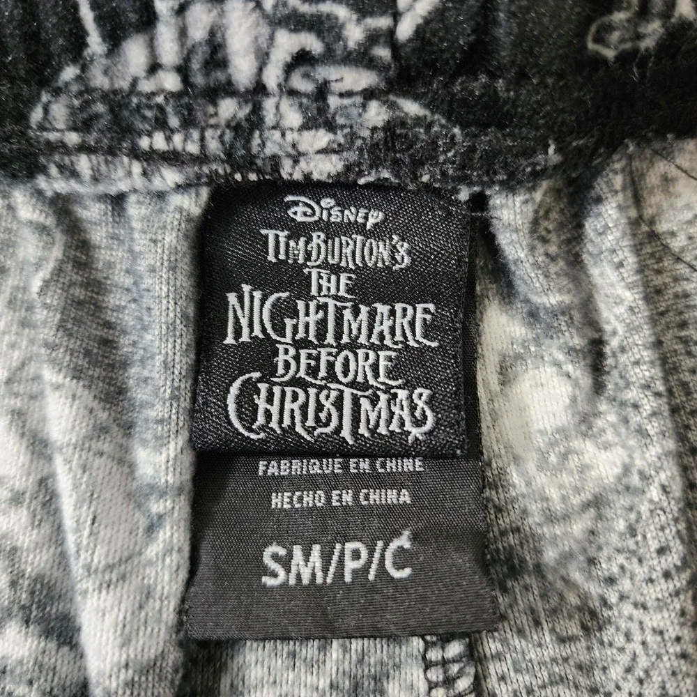 Disney The Nightmare Before‎ Christmas Pajama Pants Small Pockets Unisex Soft - Picture 3 of 11